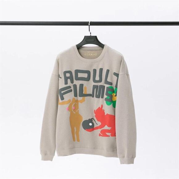 Cactus plant flea market graphic "Adult Films" Sweatshirt - Picture 1 of 6